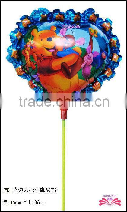 14inch laced spiderman foil balloon within stick