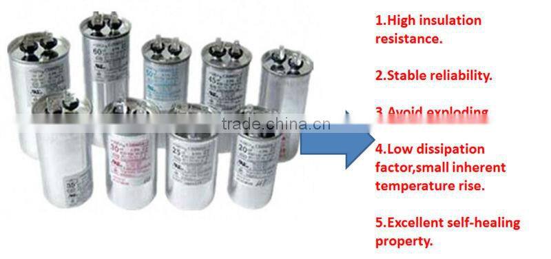 AC motor starting CBB65 capacitor 250V~480V . 1uF~150uF