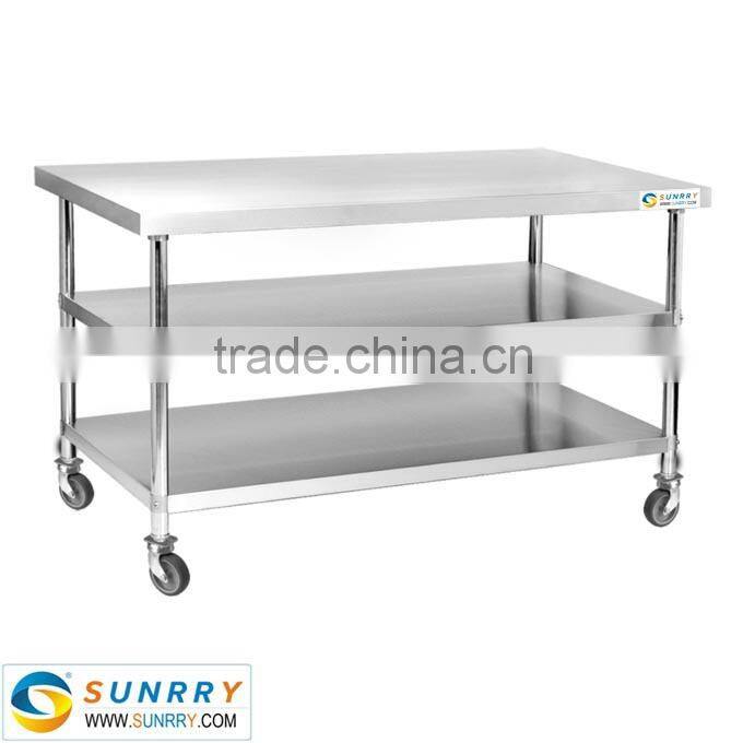 Stainless Steel Buffet Table/Restaurant Kitchen Sink Table/Table De Restaurant (SY-WT3812W SUNRRY)