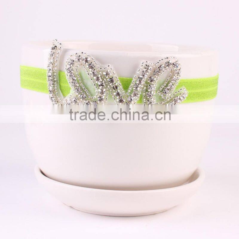 Newborn Baby Kids Pearl Diamond Headband Photo Props crystal Hair Band wh-1759