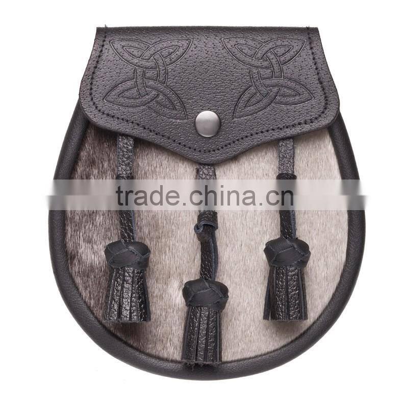 Hair-On Leather Sporran