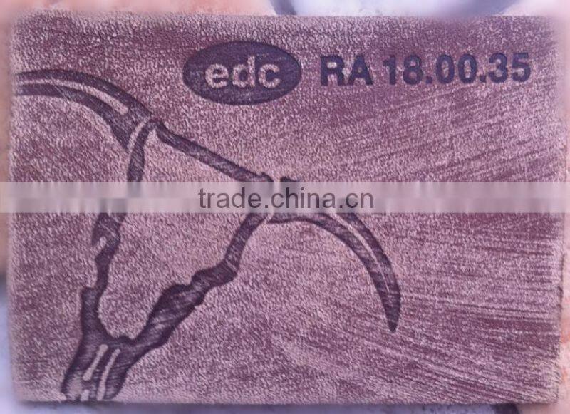 Customer PU brown Debossed Leather Patch for sofa and bags indongguan