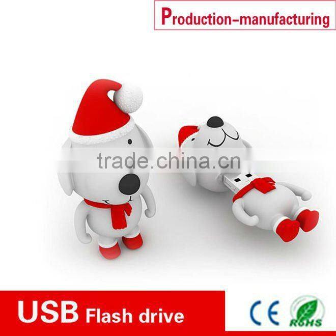 PVC christmas gift USB drives,promotion usb flash dirve