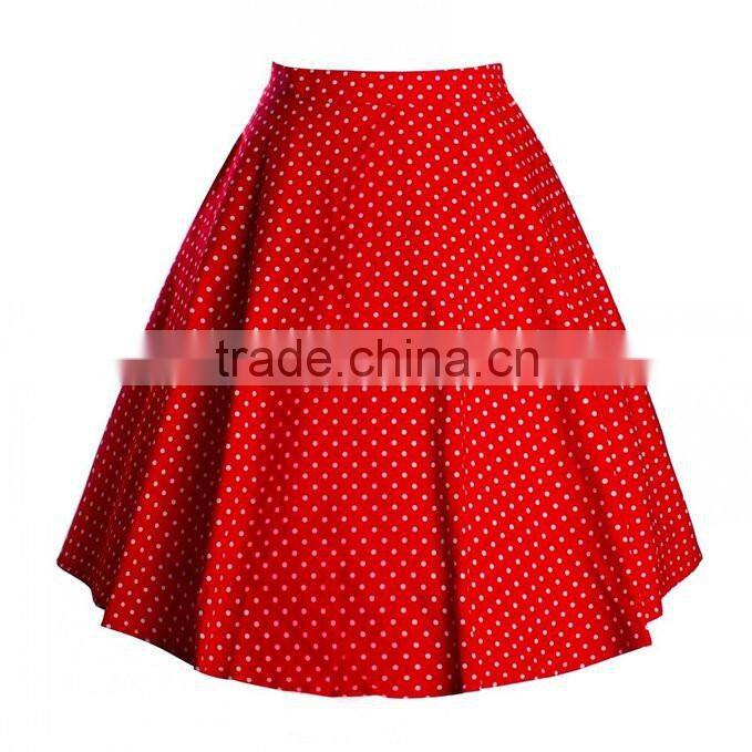 Women's flower Print Flared Skater Retro Style Swing Pinup Rockabilly vintage skirt
