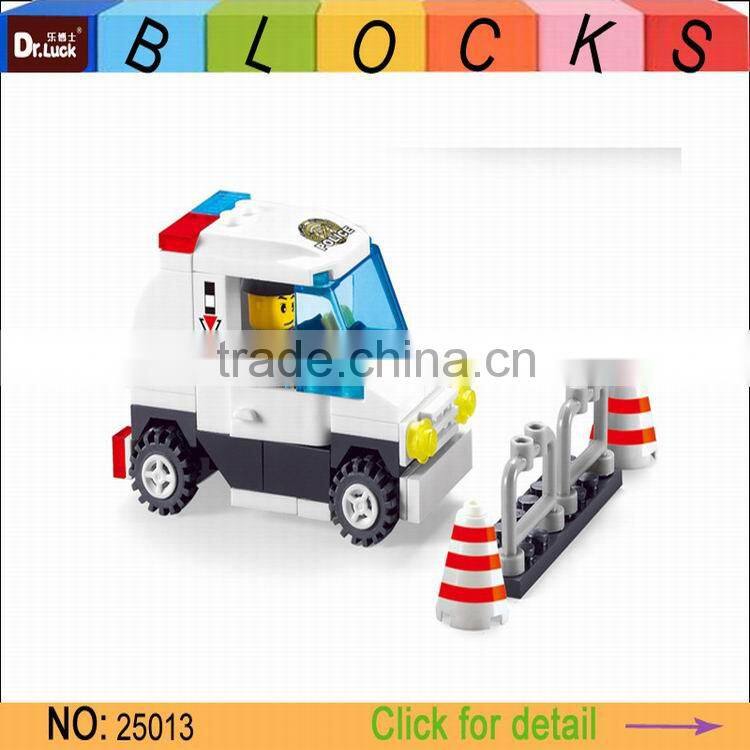 wholesale DIY Super Police Block car set