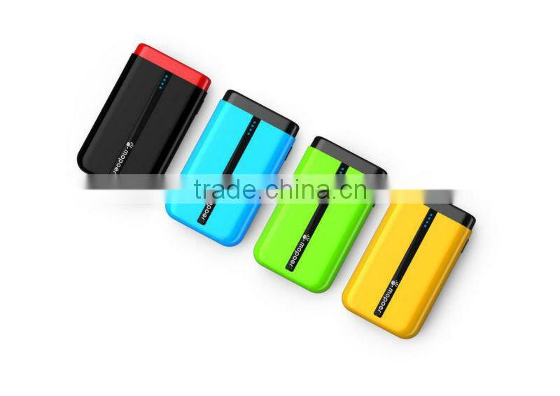 Dual USB port high brightness led hand lamps portable power bank for iphone