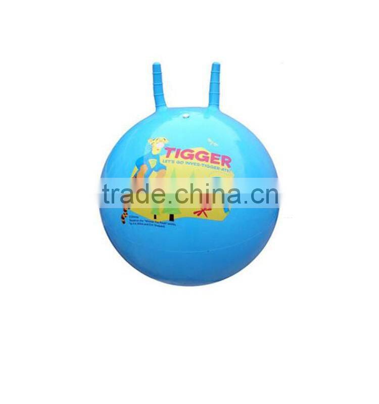 Wholesale cheap toys pvc inflatable bouncy handle ball for kids