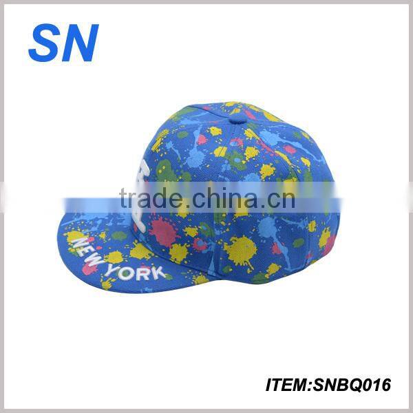 fashion custom 3D emboridery colourful snapback sun hat