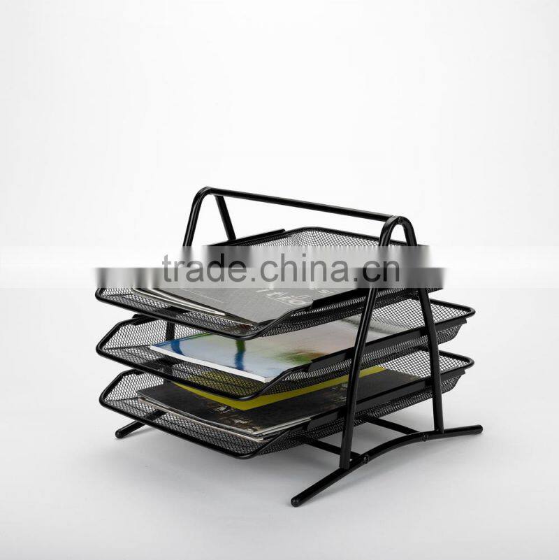 3 tier office file rack