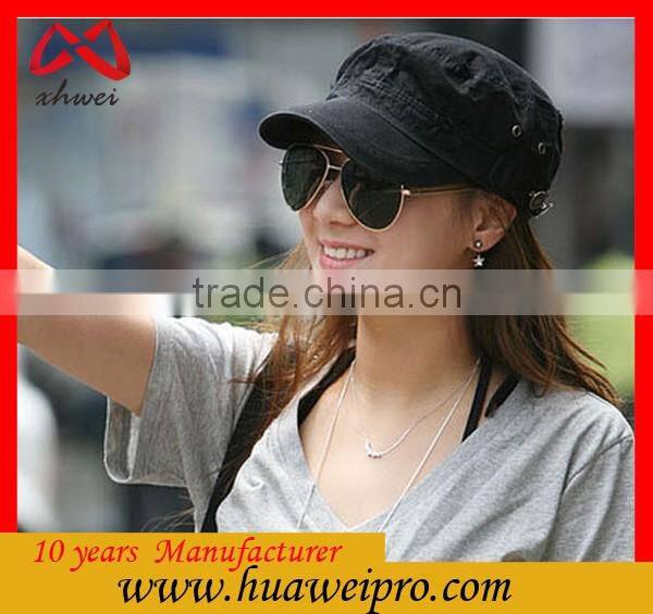 Pure Color Simple Trendy and Retro Military Army Cap Unisex Bulk Military Hat