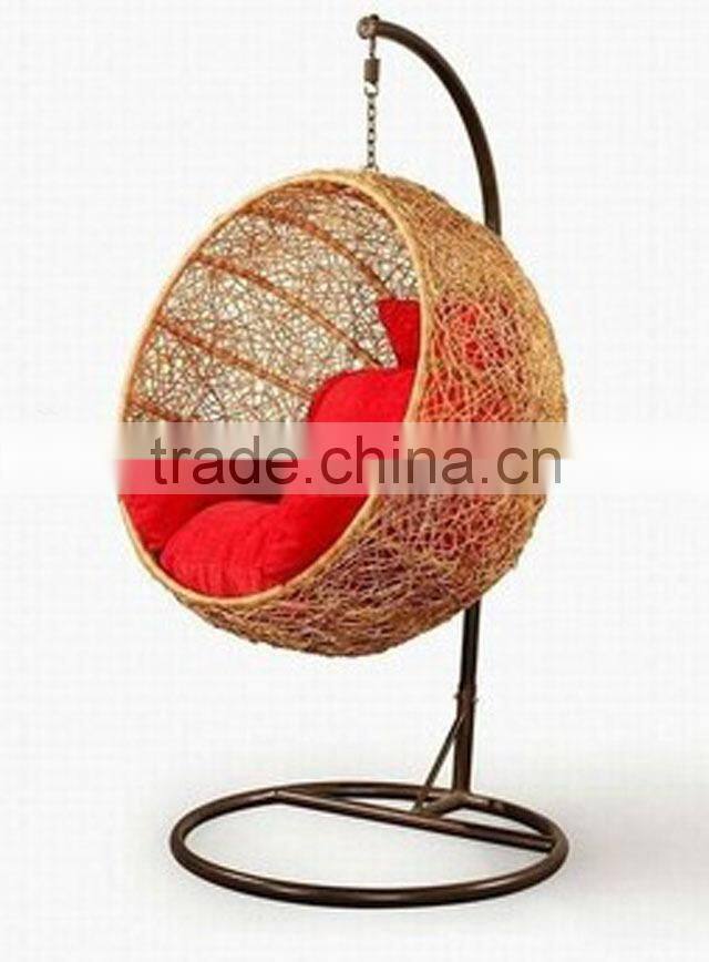 weatherproof outdoor rattan hammock with stand