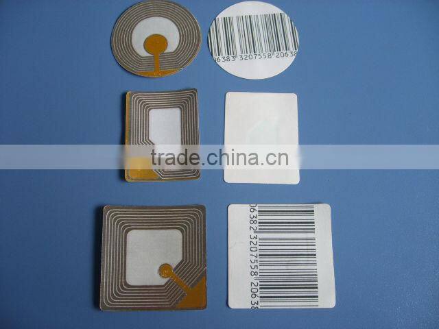 RF 40mm round EAS Label R40 RF sticker Label in roll serial number sticker labels