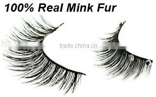 Synthetic mink strip eyelash Imitation real mink fur lash style