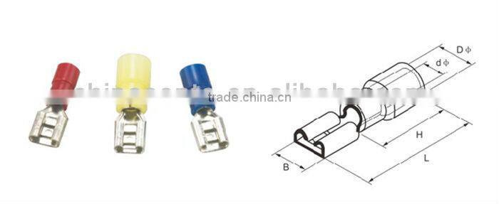 insulated wire snap on terminal