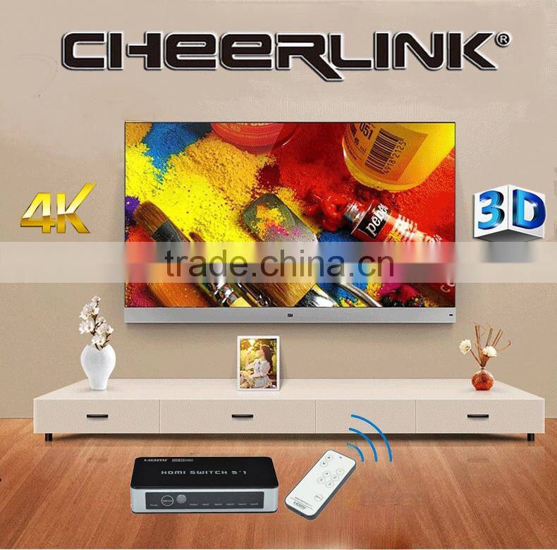 factory stylish 4port hdmi kvm switch with 3in 1 out