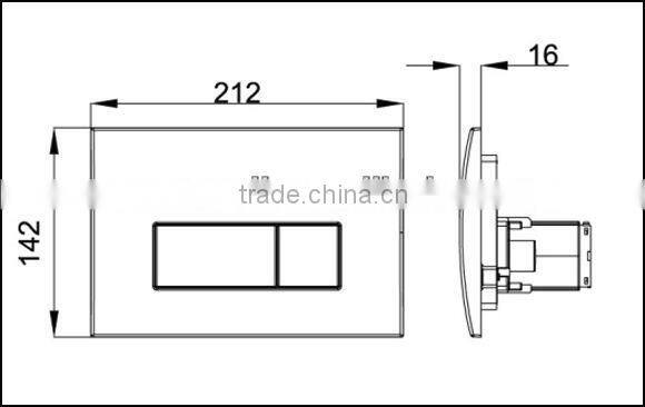 Push Buttons for WC Toilet Concealed Cistern Made in China