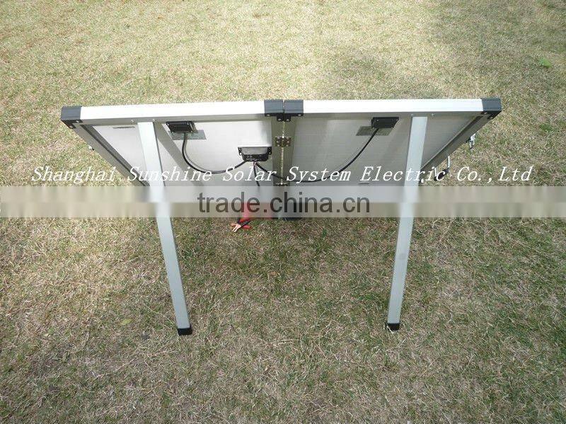 Portable solar panel for camping