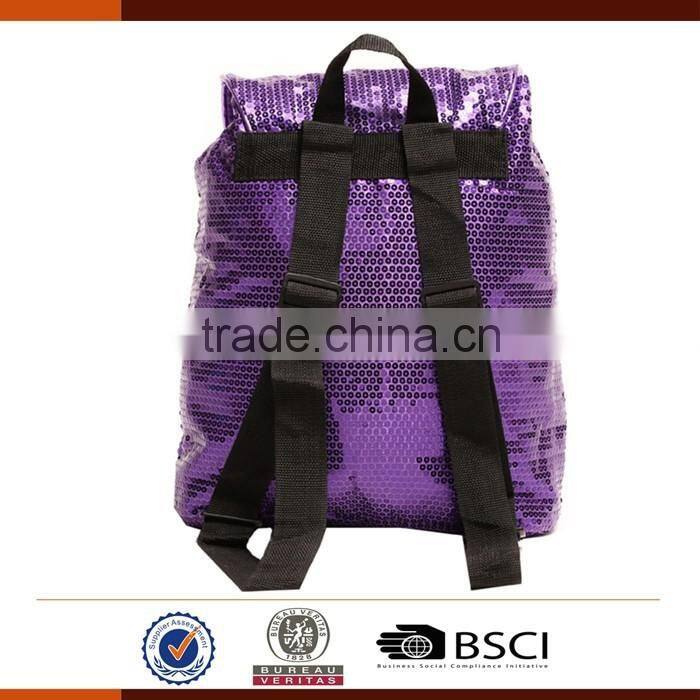 Fashion Sequin School Backpack Bag for Girls