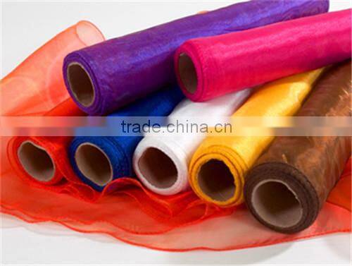 2014 Plain Organza Rolls For Home Textile Decoration