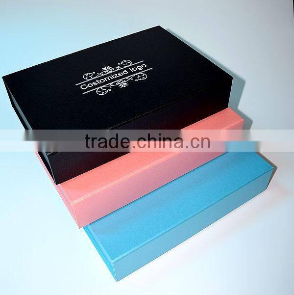 Collapsible rigid box with magnetic closure