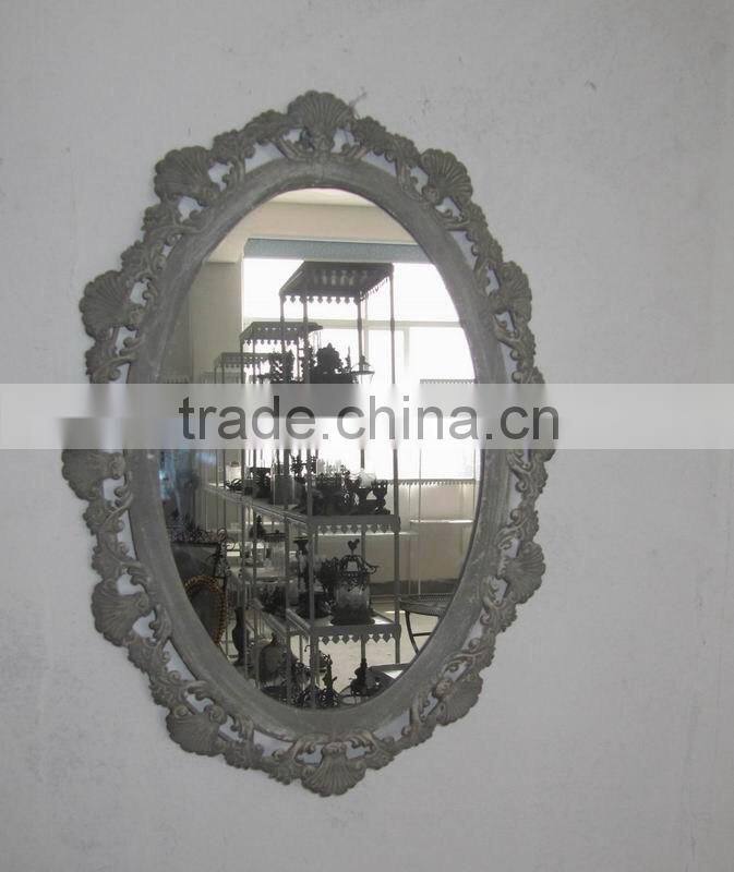 110703WE Oval decorative venetian metal wall mirror