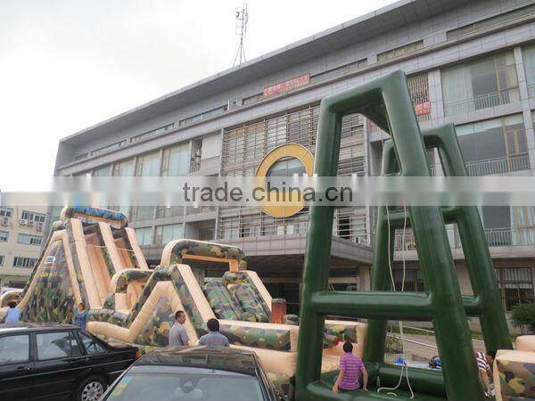 boot camp inflatable military obstacle course