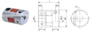 Curved jaw plum coupling couplings in set screw