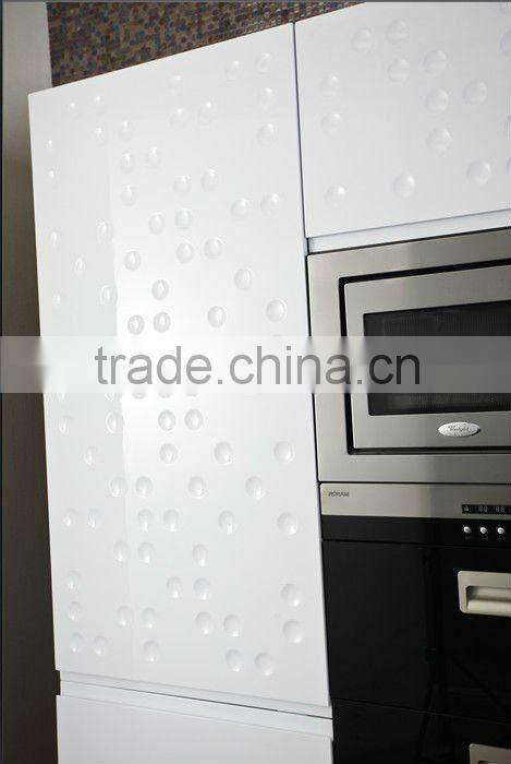 Bake painting kitchen cabinet orange mixed white