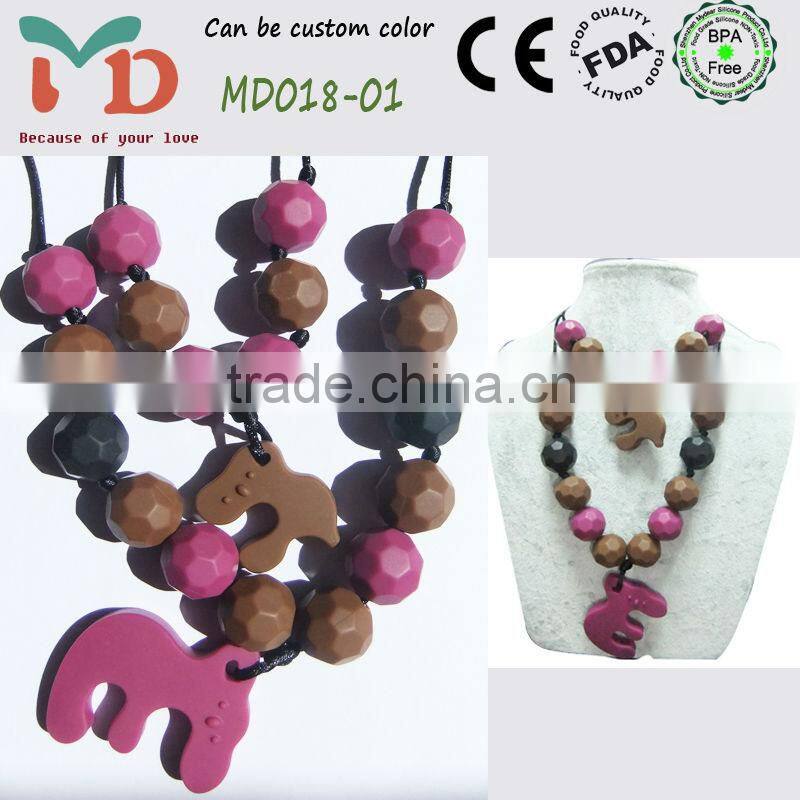 Manufacturer food grade FDA approved BPA free safety baby toy silicone for teething