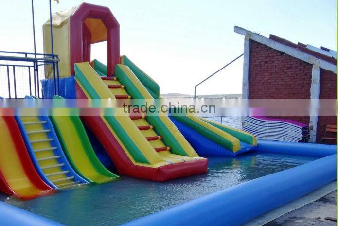 hot sale inflatable water slide pool combo, inflatable water slide for kilds