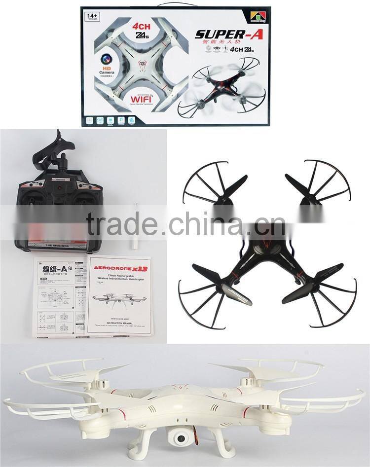 WIFI live video rc quadcopter fly drone ABS FPV aircraft with gyroscope and 0.3MP camera