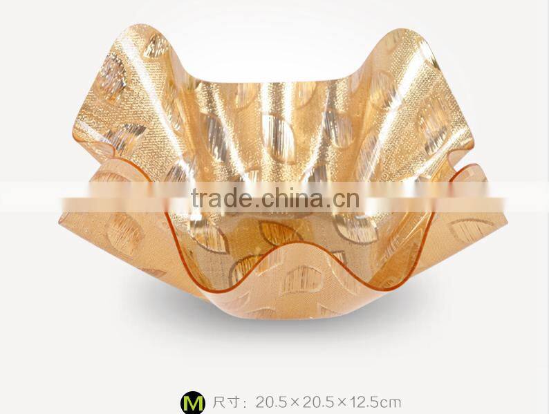 BPA free food safe acrylic fruit plate dry fruit plate