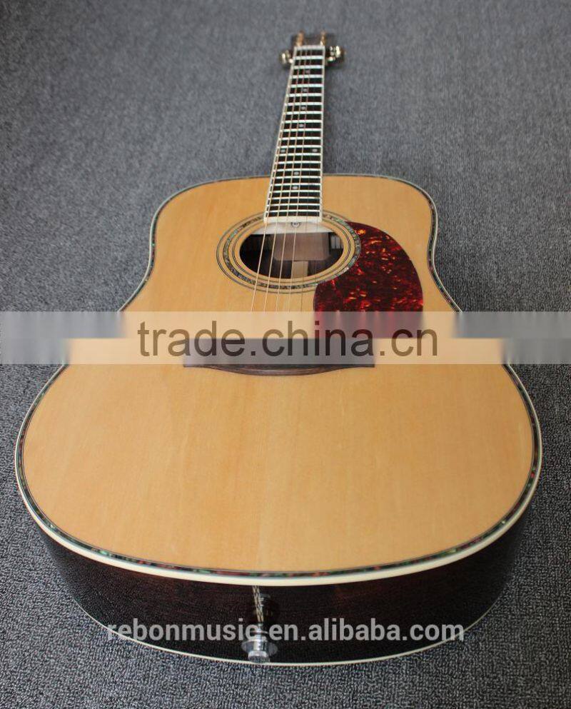 Weifang Rebon D45 41 size All Solid wood dreadnought Acoustic Guitar with nice sound