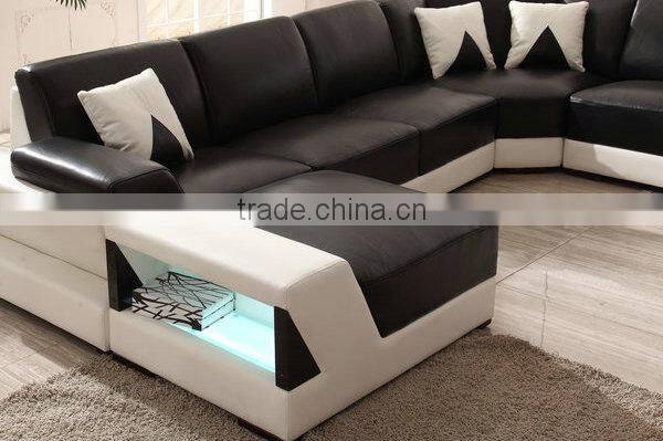 2015 NEW sofa design sectional sofa with LED lighting AS503#