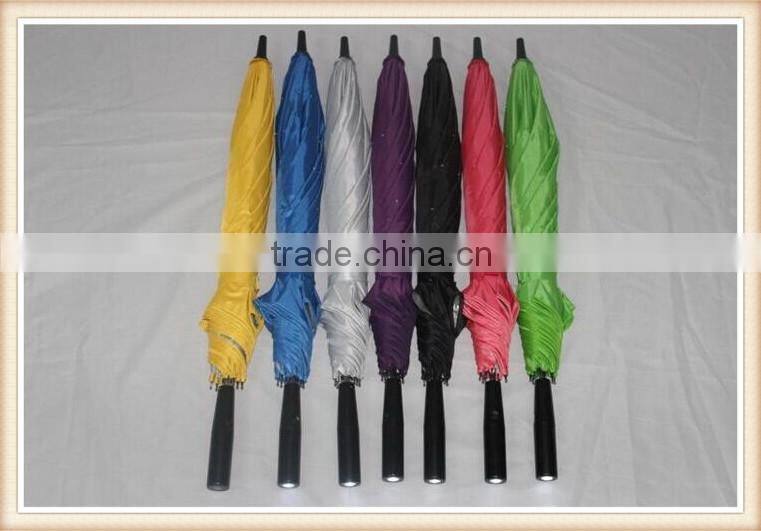 2015 23''handle led light umbrella fabric like star in the sky