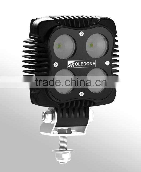 Factory direct offer Oledone square 4" 40W volvo excavator construction agricultural mining truck led work light