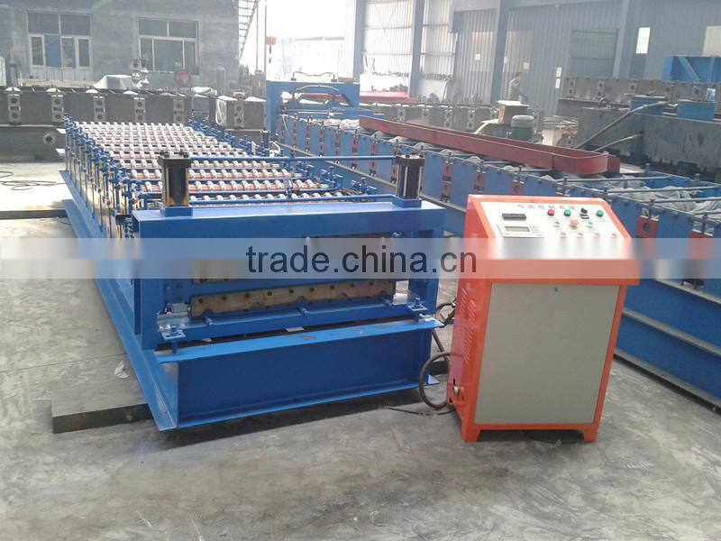 double layer ibr aluminum metal panel roof stepping machine