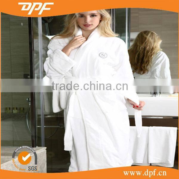 Five star hotel women luxury cotton terry bathrobe
