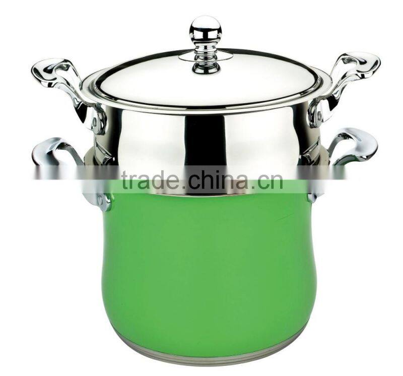 AH3607 sainless steel double boiler ( steamer set )