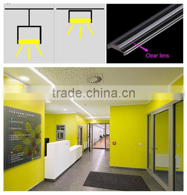 Linear shape aluminum channel For max 17mm LED light strip with china top 5 supplier
