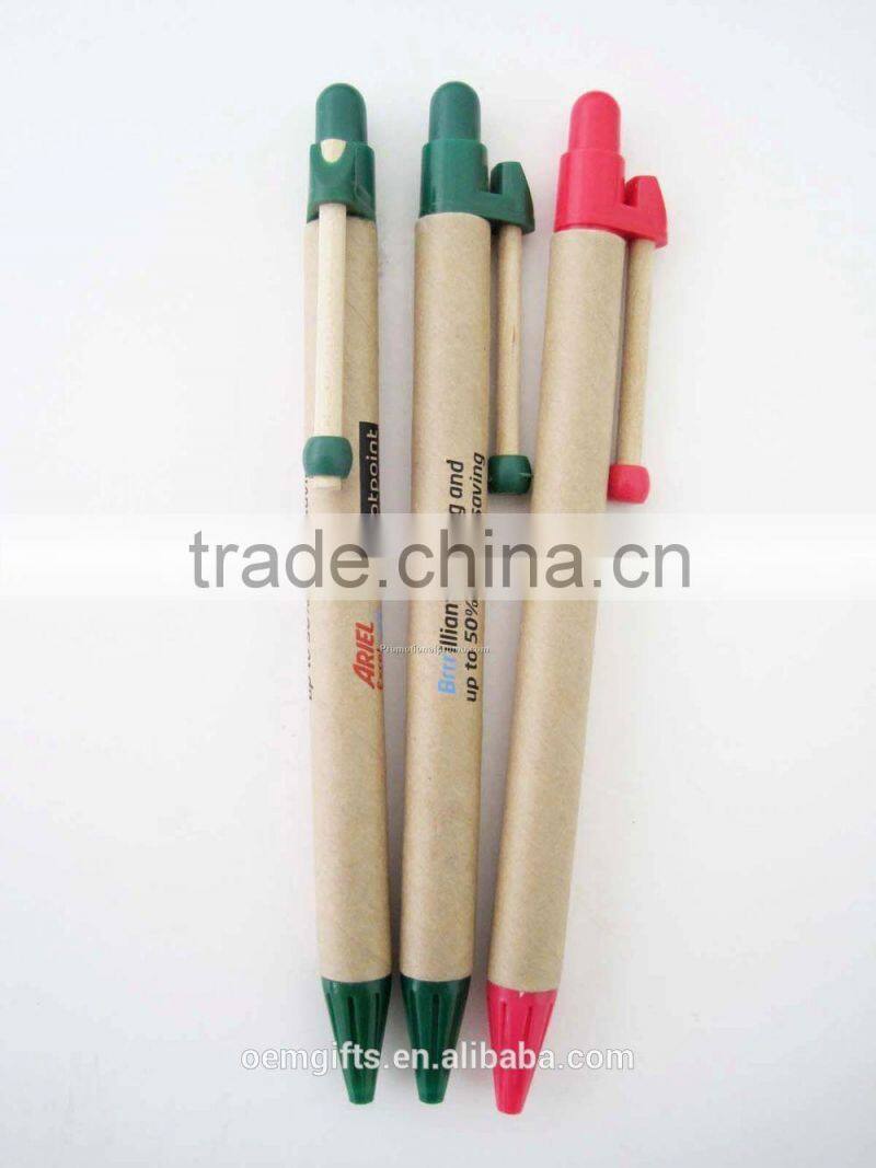 Hot Eco friendly ballpoint pens, Eco ballpoint pens, Promotional paper eco pens