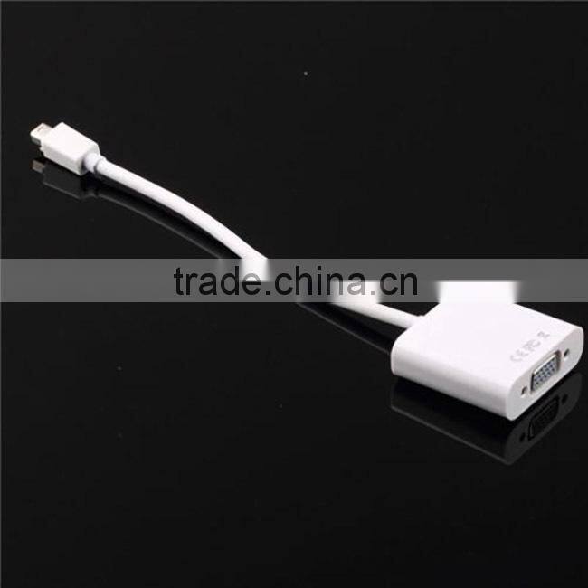 Wholesale white mini dp to VGA converter PC laptop to monitors