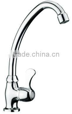 Factory Supplier, Single cold long neck kitchen sink faucet mixer tap, single lever basin mixer, single cold water tap