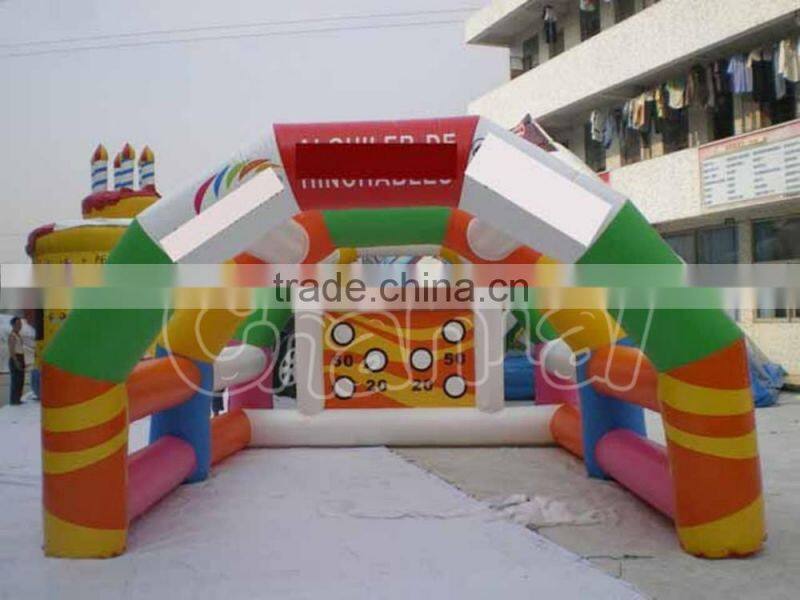 Carnival inflatable soccer field,amusement inflatable air soccer carnival game