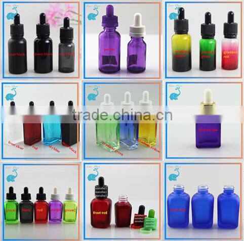 translucent black glass dropper bottle glass cosmetic serum dropper bottle