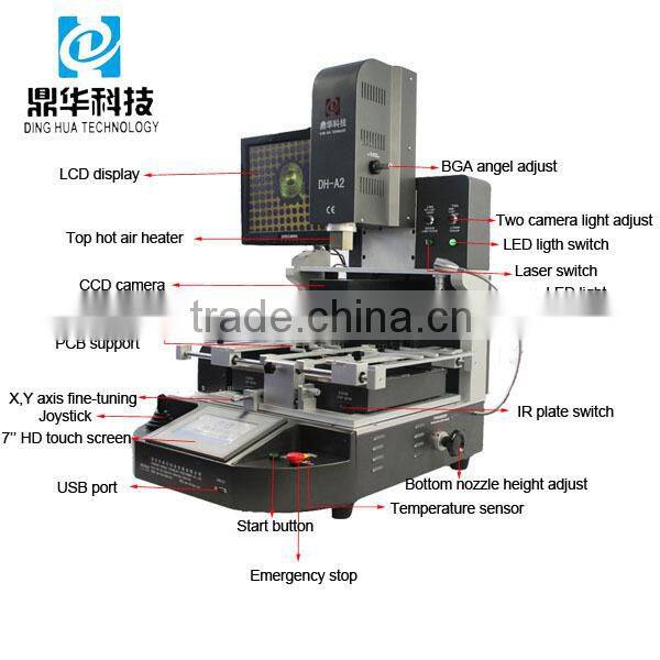 Dinghua DH-A2 CCD camera system BGA Rework Station For SP3 repairing VS zm-6200