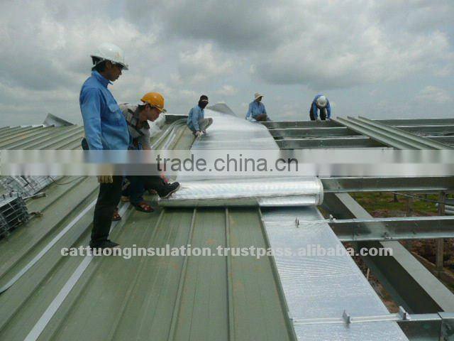 metalized reflective bubble thermal insulation for pallet packing