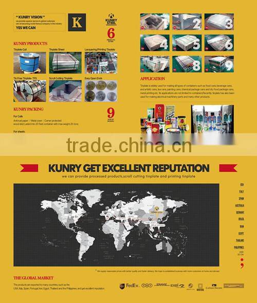 rolled tin plate sheet