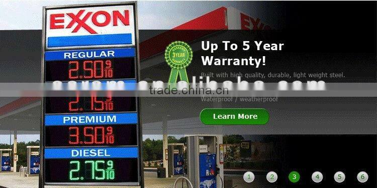 10 inches led gas price display/led gas station sign/led fuel price sign/led gas price billboard