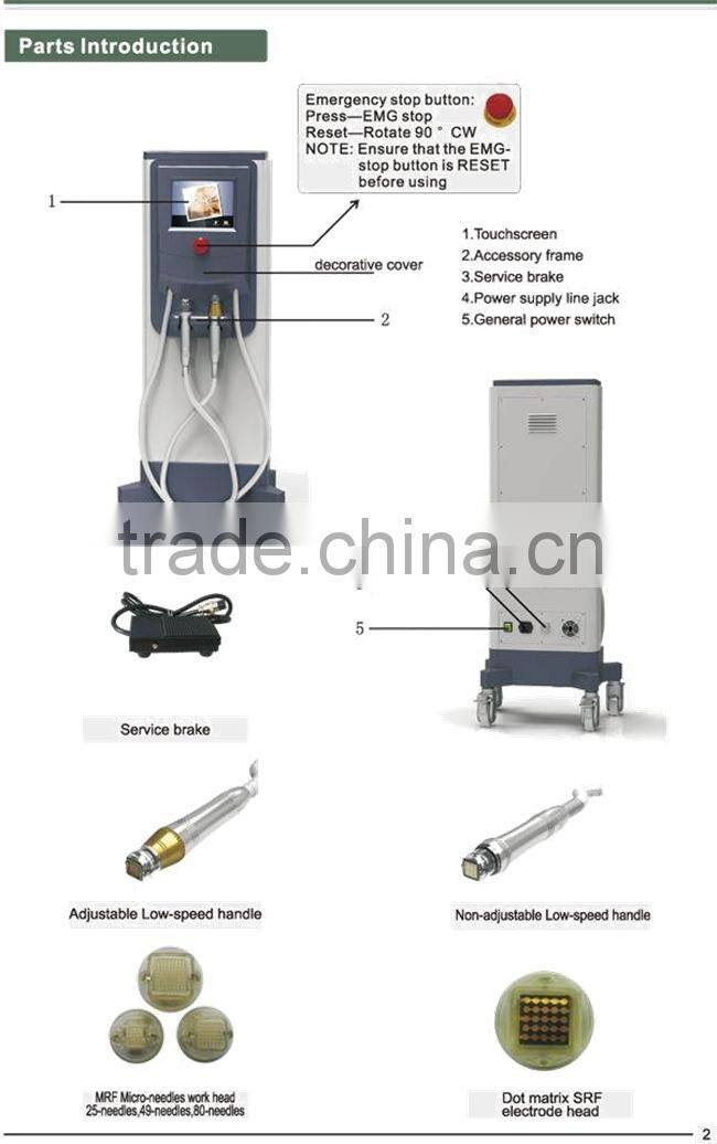 Microneedle Fractional rf therapy anti aging wrinkle for eyes